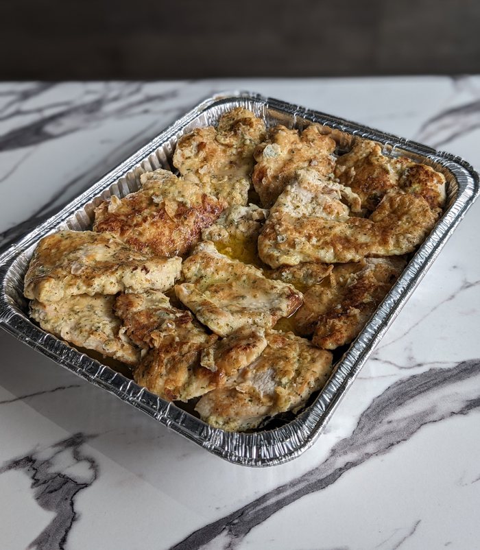 chicken francese catering tray