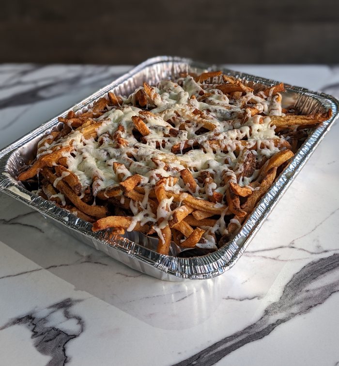 pizza fries catering tray
