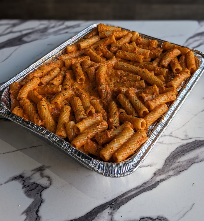 vodka pasta catering tray