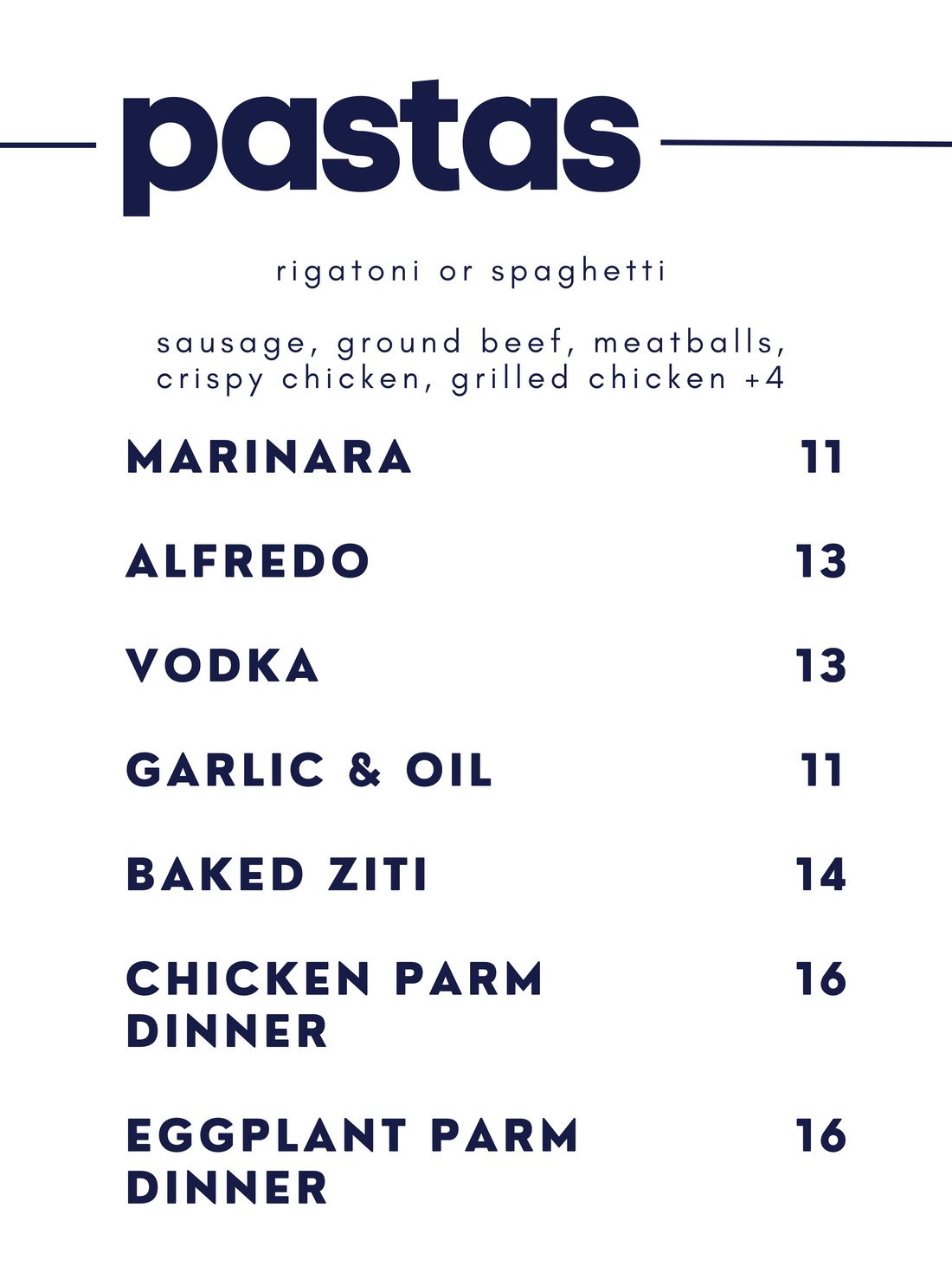 G&J's menu page 7